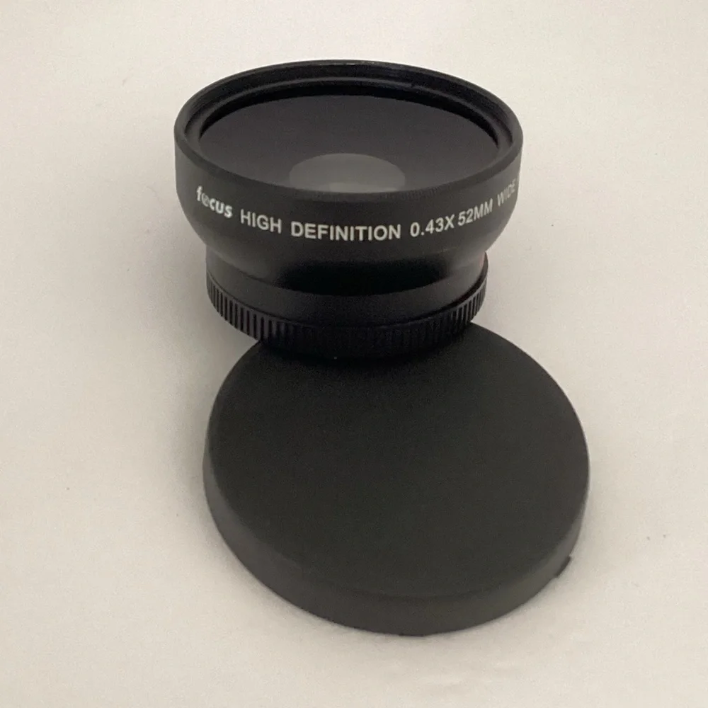 Fecus Black 0.43X 52mm Wide Angle Lens